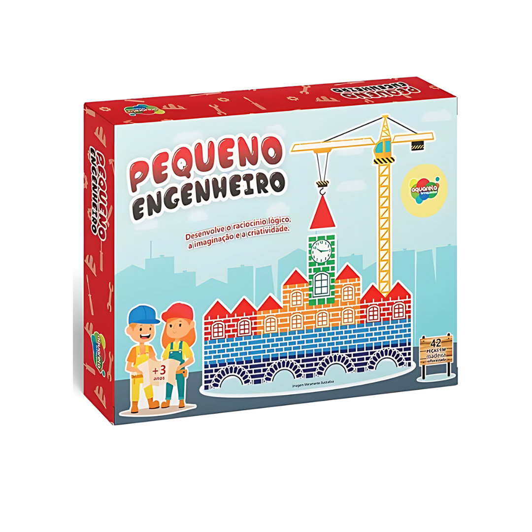 Pequeno Engenheiro 42 peças - Aquarela brinquedos