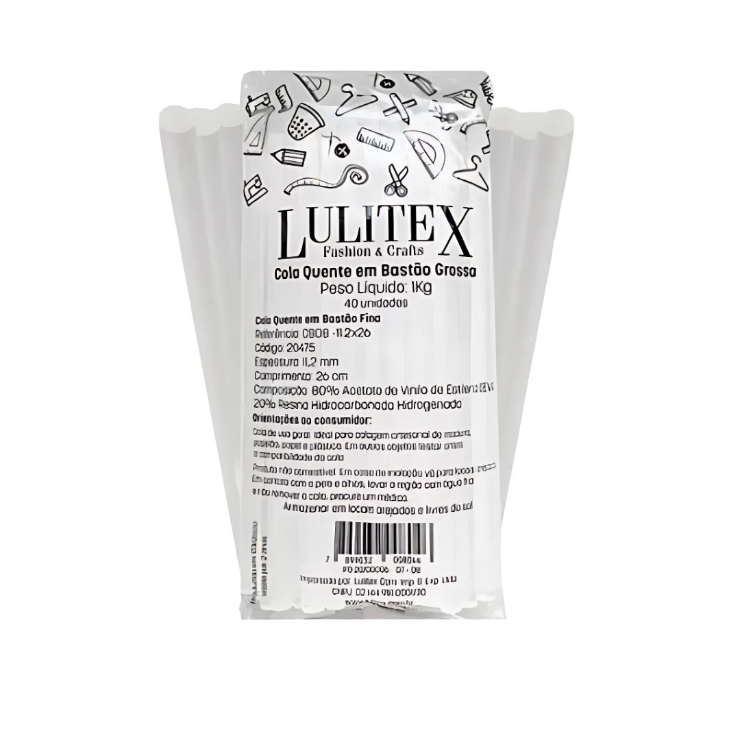 Bastão de Cola Quente Grossa 1kg- Lulitex