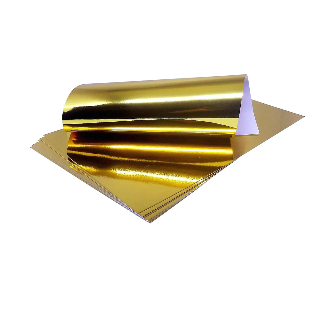 Papel Lamicote A4 250g Ouro Off Paper  10 Folhas