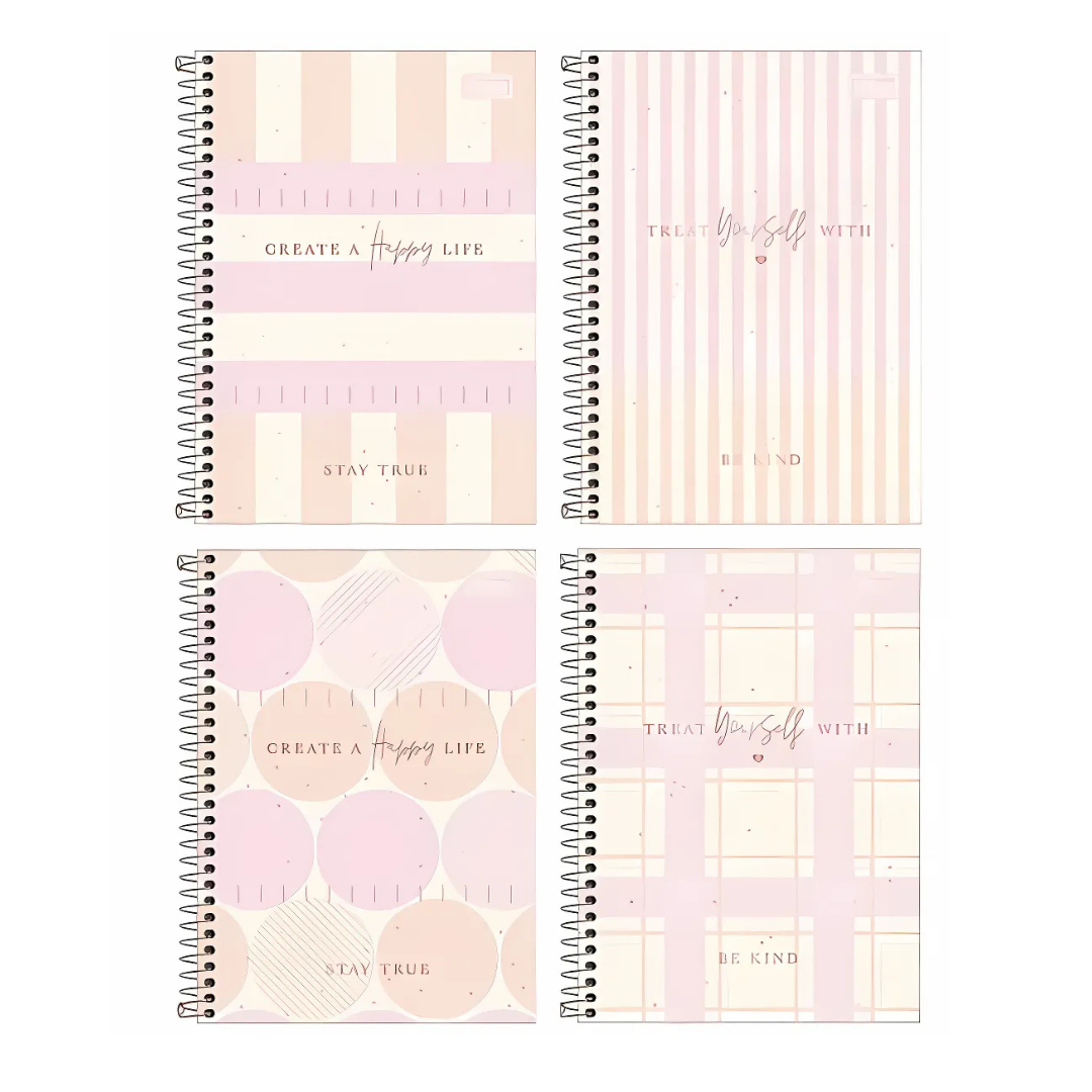 Caderno Espiral Soho Tilibra Capa dura 1/4- 80 fls