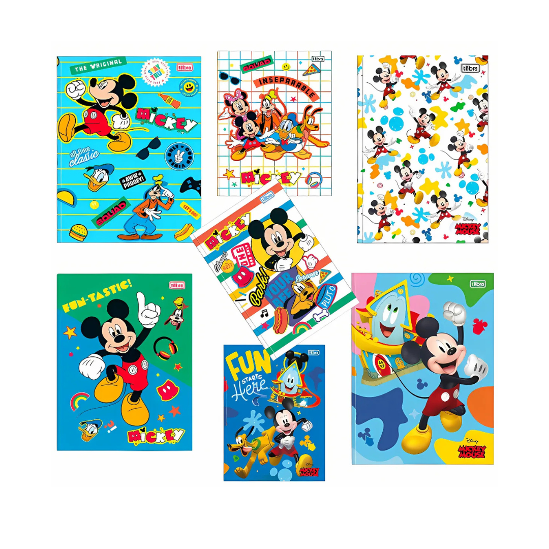 Caderno Brochura Mickey Tilibra Universitário 80fls