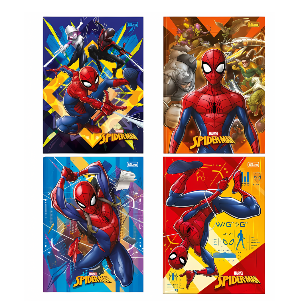 Caderno Spiderman Brochura 80 fls