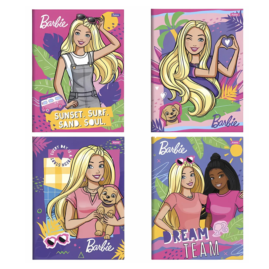 Caderno Barbie Foroni Universitário Brochura 80fls