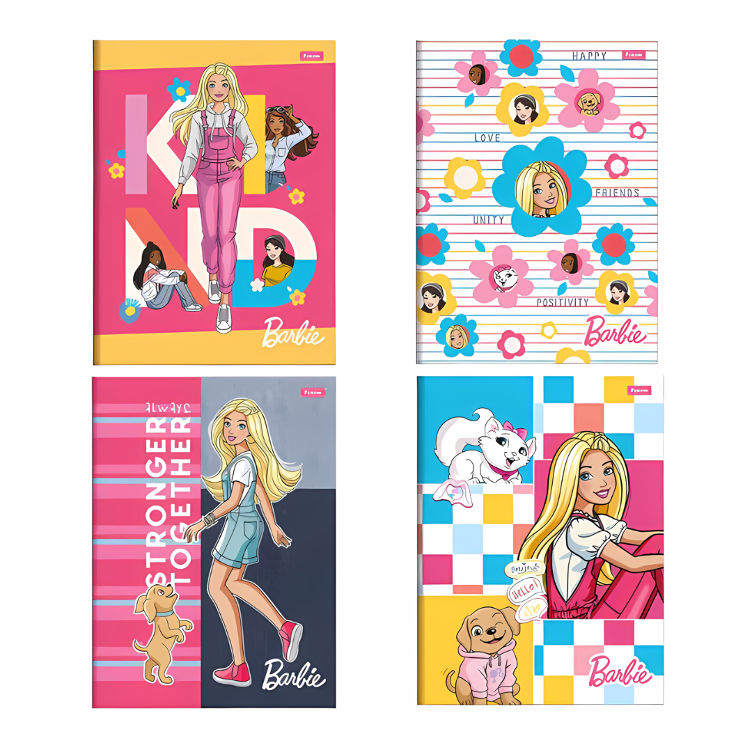 Caderno Barbie Foroni Brochura Universitário 48 folhas