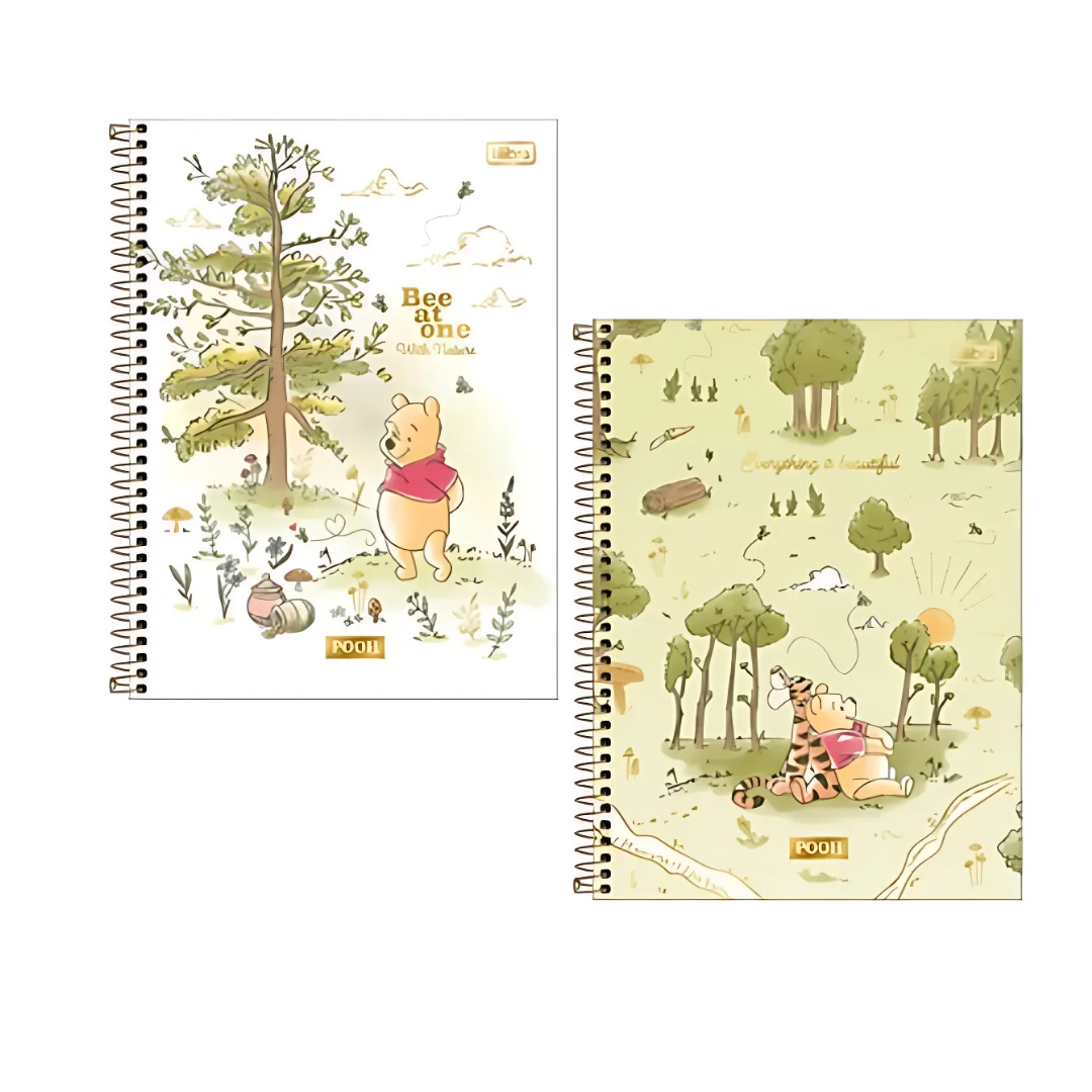 Caderno Pooh Tilibra Connect Universitário 20 Matérias-320fls