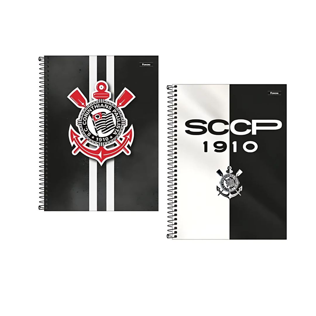 Caderno Universitário Capa Dura Corinthians 15 Matérias