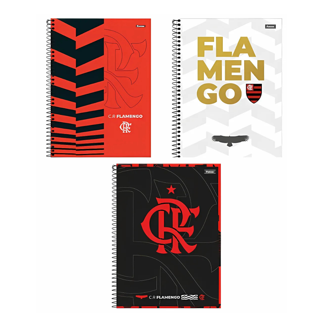 Caderno Universitário Capa Dura Flamengo 1 Matéria