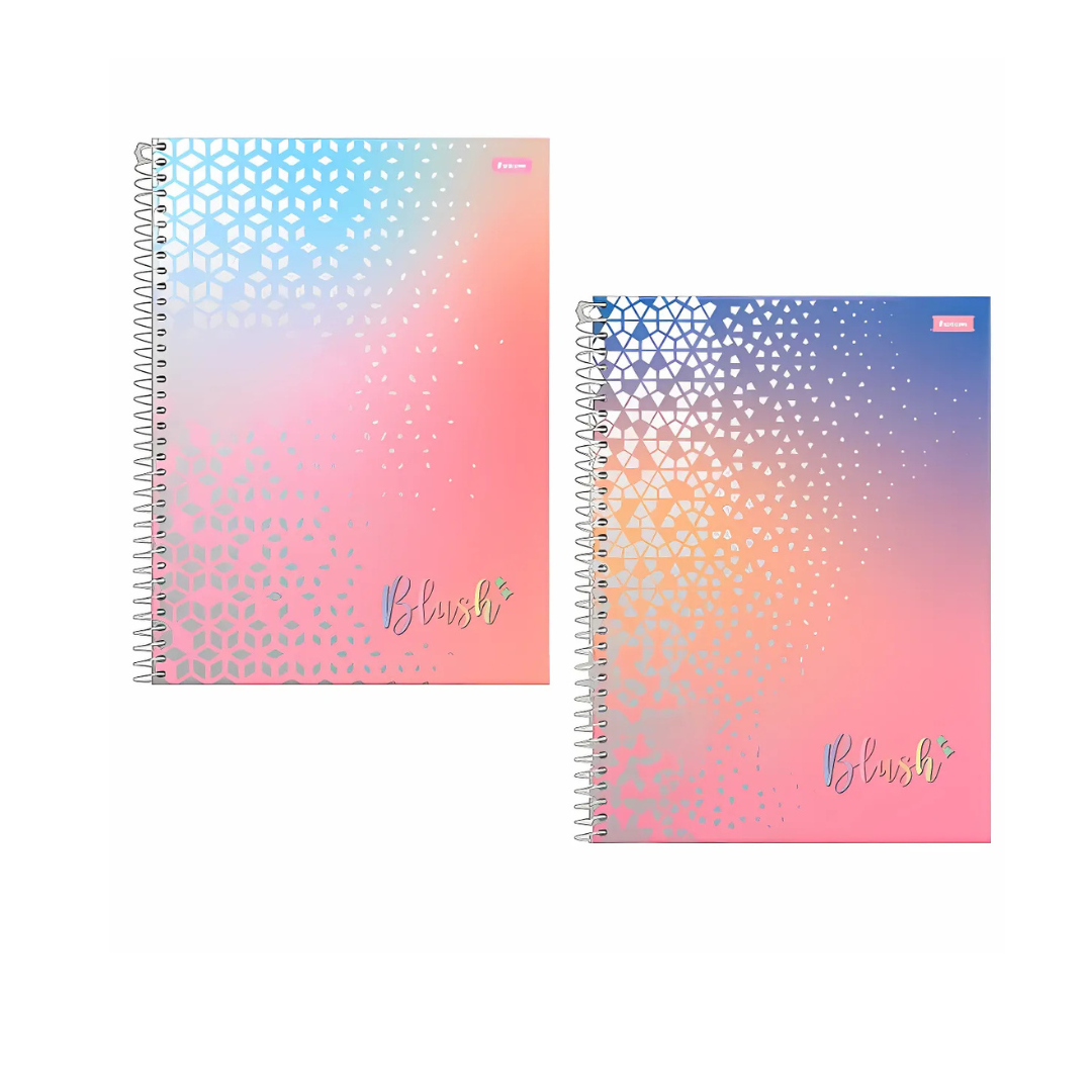 Caderno Universitário Capa Dura Blush 1 Matéria