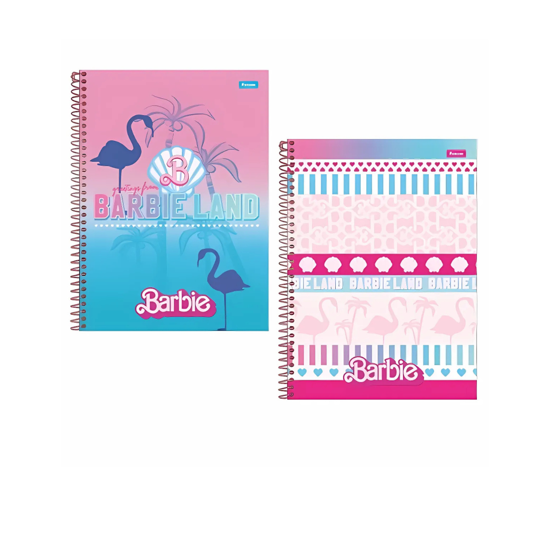 Caderno Universitário Capa Dura Barbie The Movie 1 Matéria