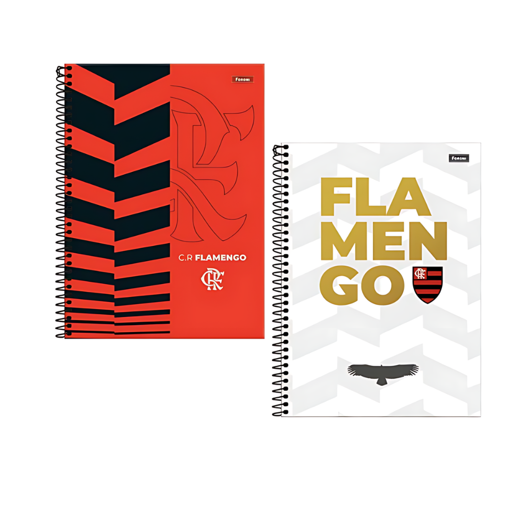 Caderno Universitário Capa Dura Flamengo 15 matérias