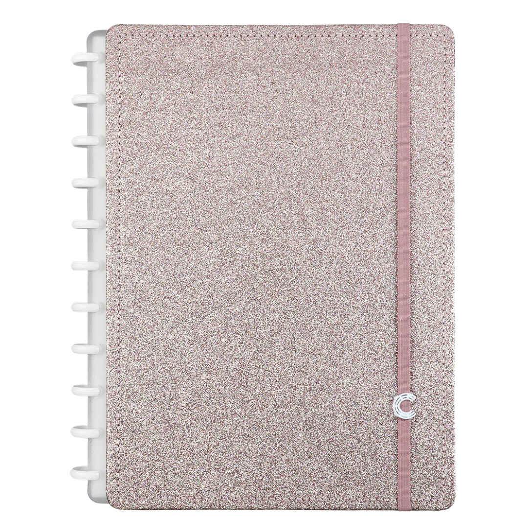 Caderno Inteligente Let's Glitter Rose