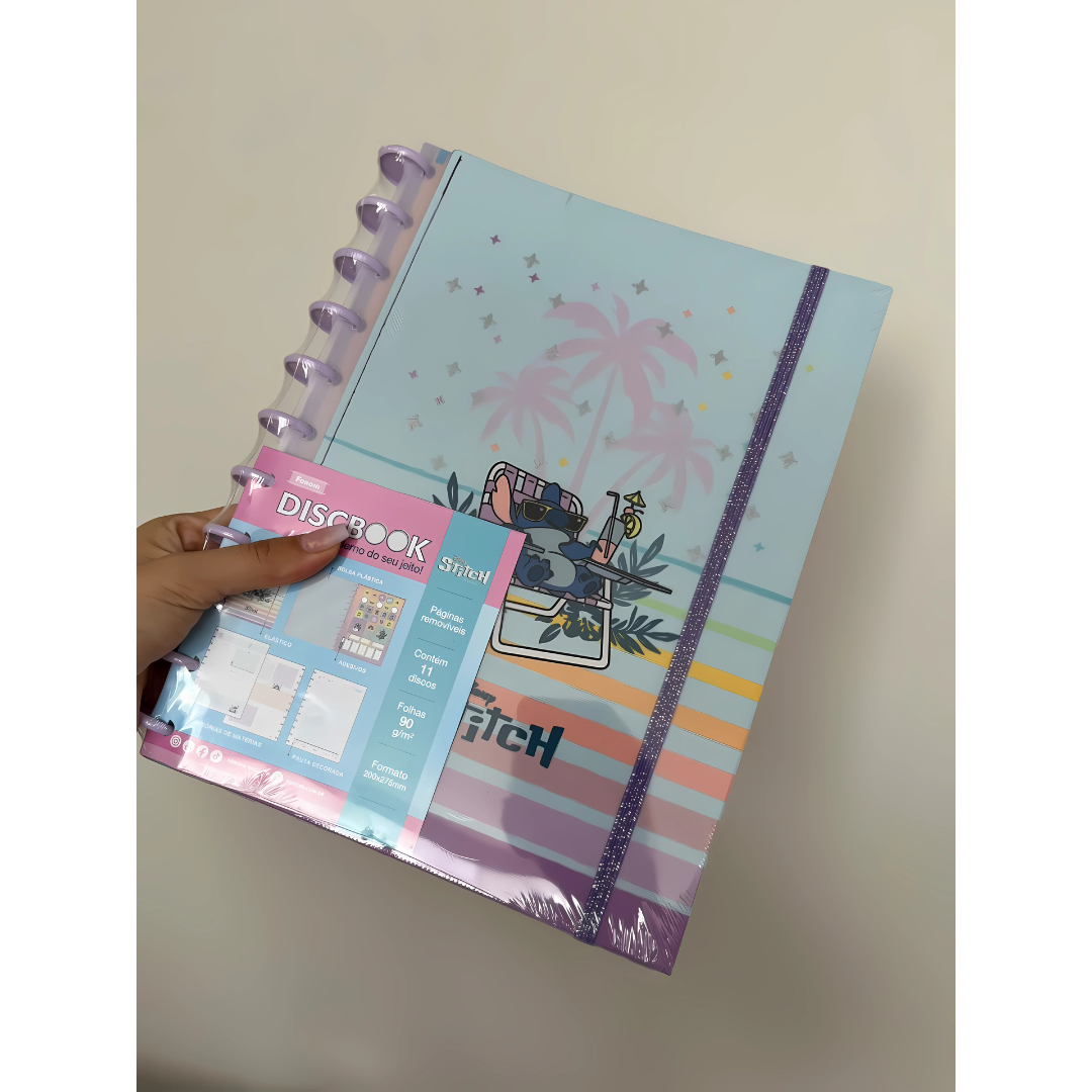 Caderno Discbook Stitch 10 matérias - Foroni