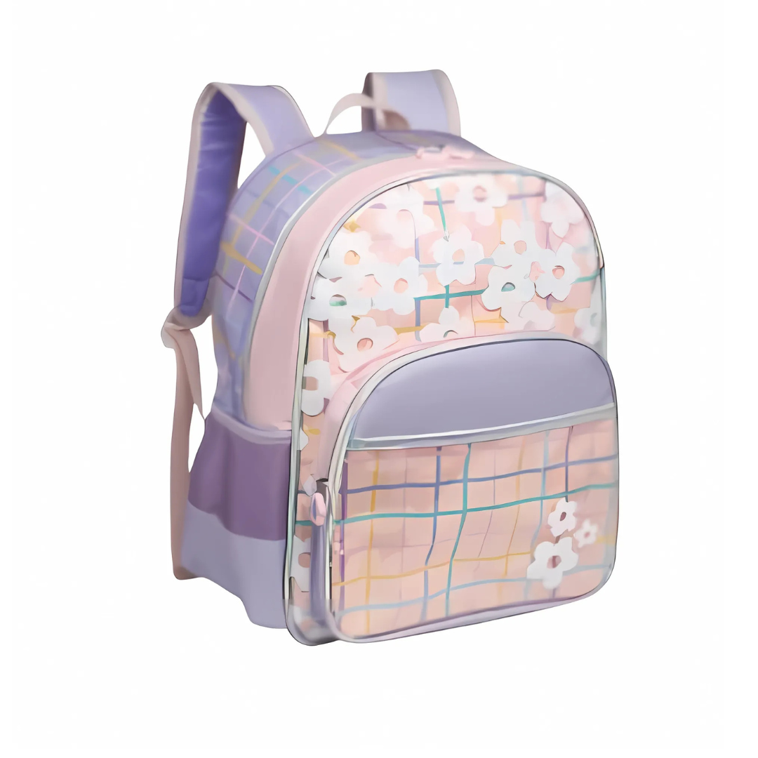 Mochila Costas Floral Lílas/Rosa IN2567