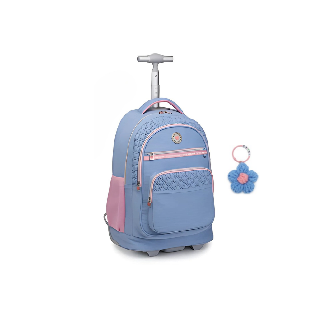 Mochila Kika 2 Rodinhas Jeans KK2593-H