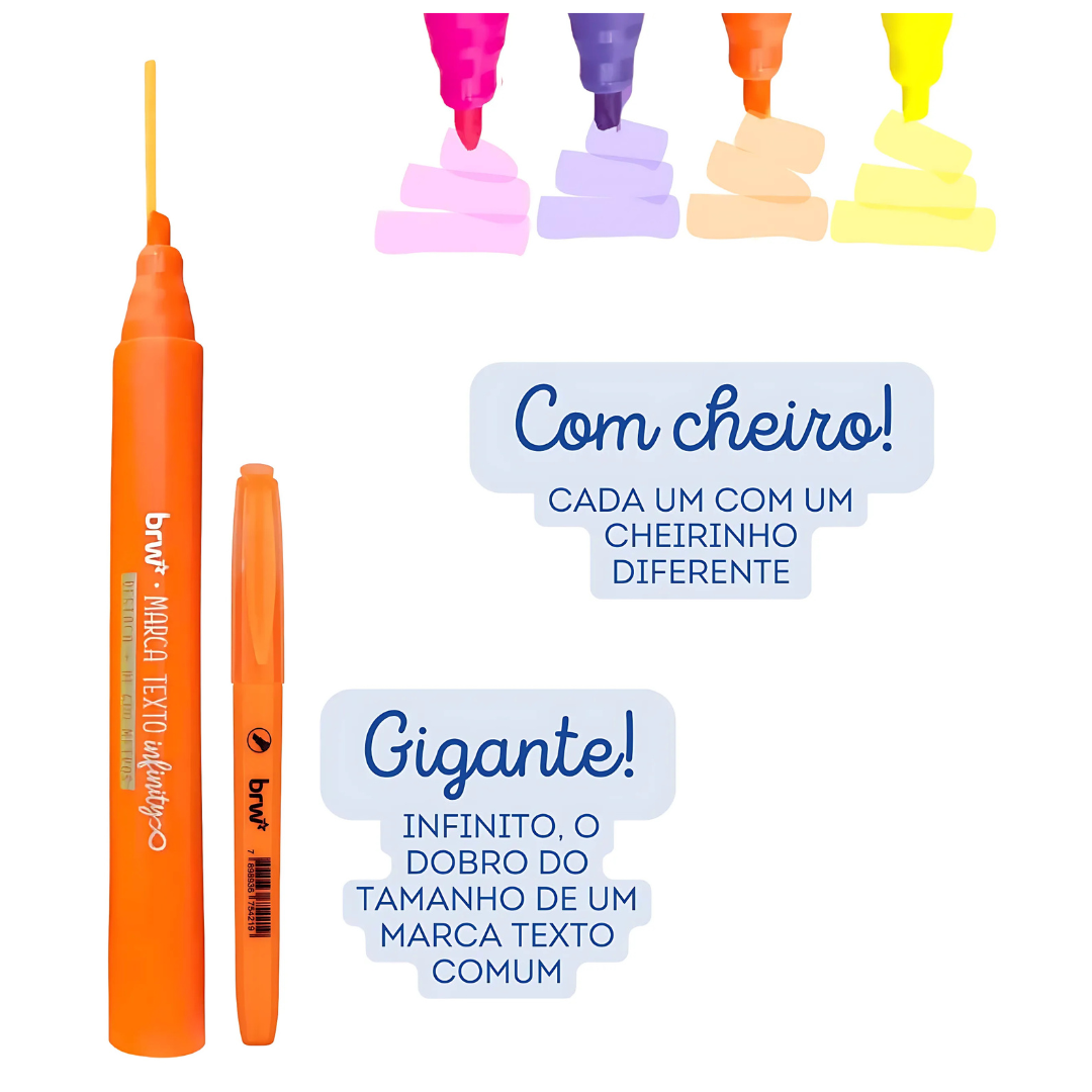 Marca Texto Gigante Infinity com Cheiro - Brw