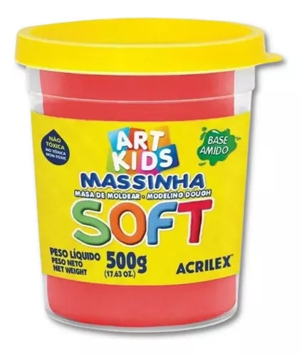 Massa de Modelar Soft 500g Pote Acrilex