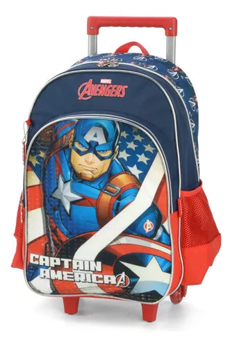 Mochila De Rodinha Capitão América Luxcel