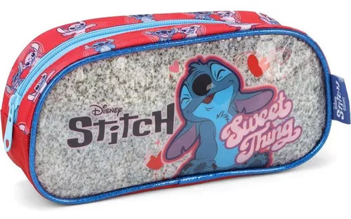 Estojo Luxcel Stitch Com 1 Zíper