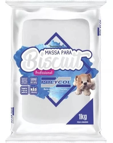 Massa para Biscuit 900g Branca/Natural