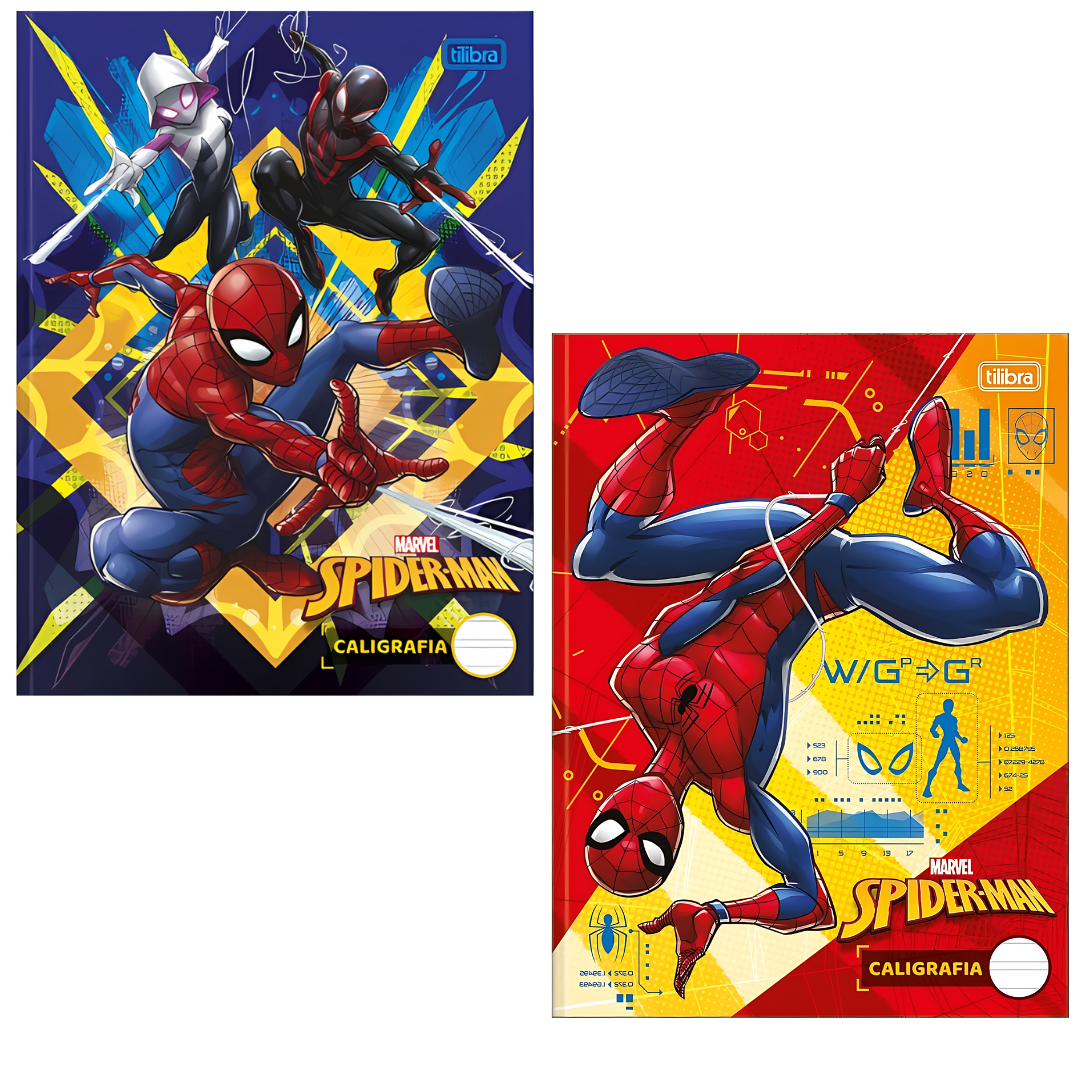 Caderno Caligrafia Tilibra Spider-Man