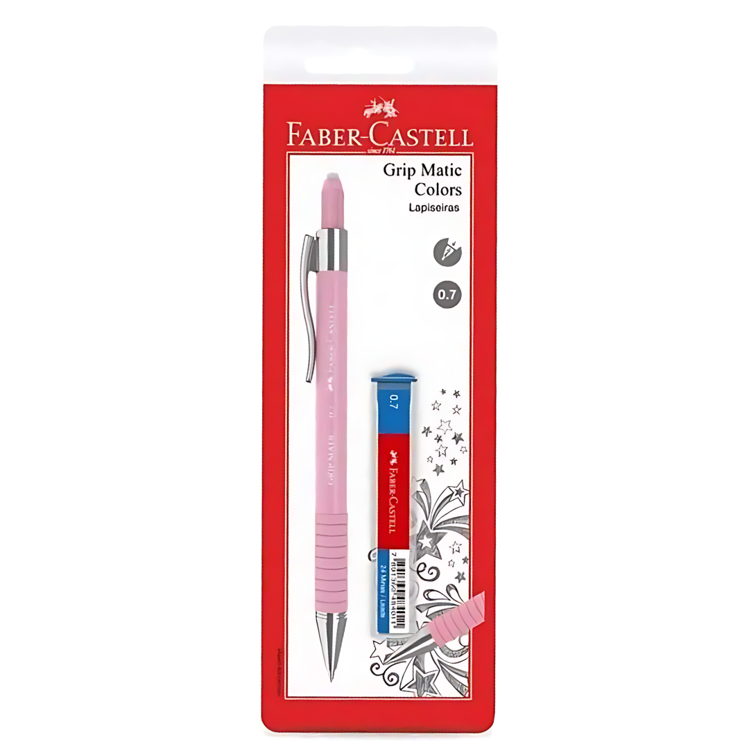 Lapiseira Faber-Castell Grip Matic Colors + Grafite 0,7mm