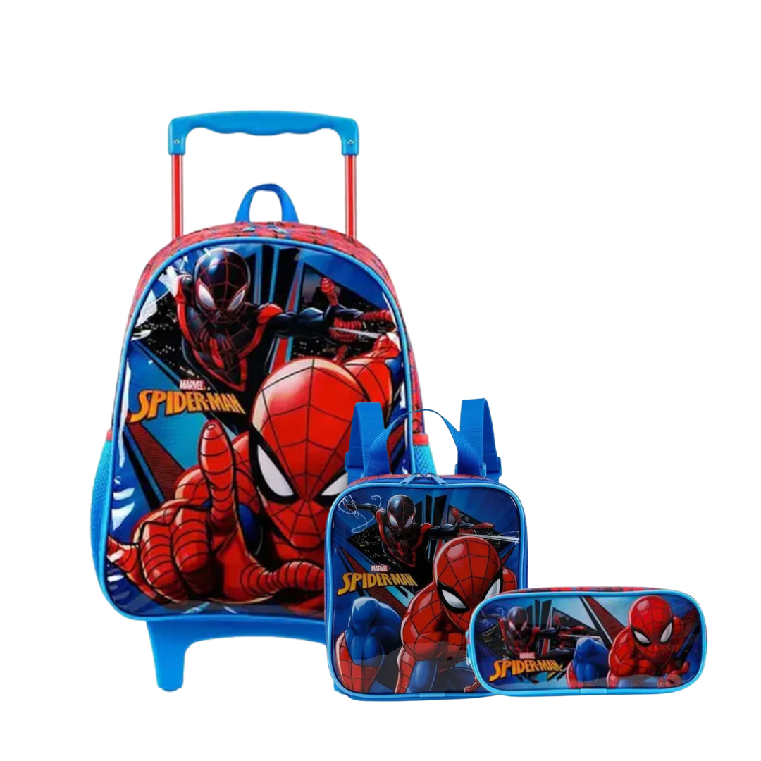 Kit Mochila+ Lancheira + Estojo Spider Man Xeryus – Ref 11650