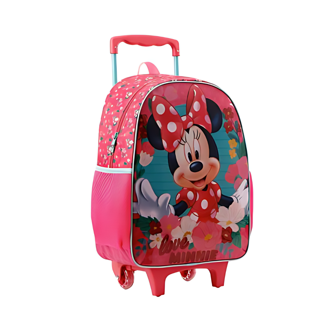 Mochila De Rodinha Infantil Minnie Rosa  Xeryus