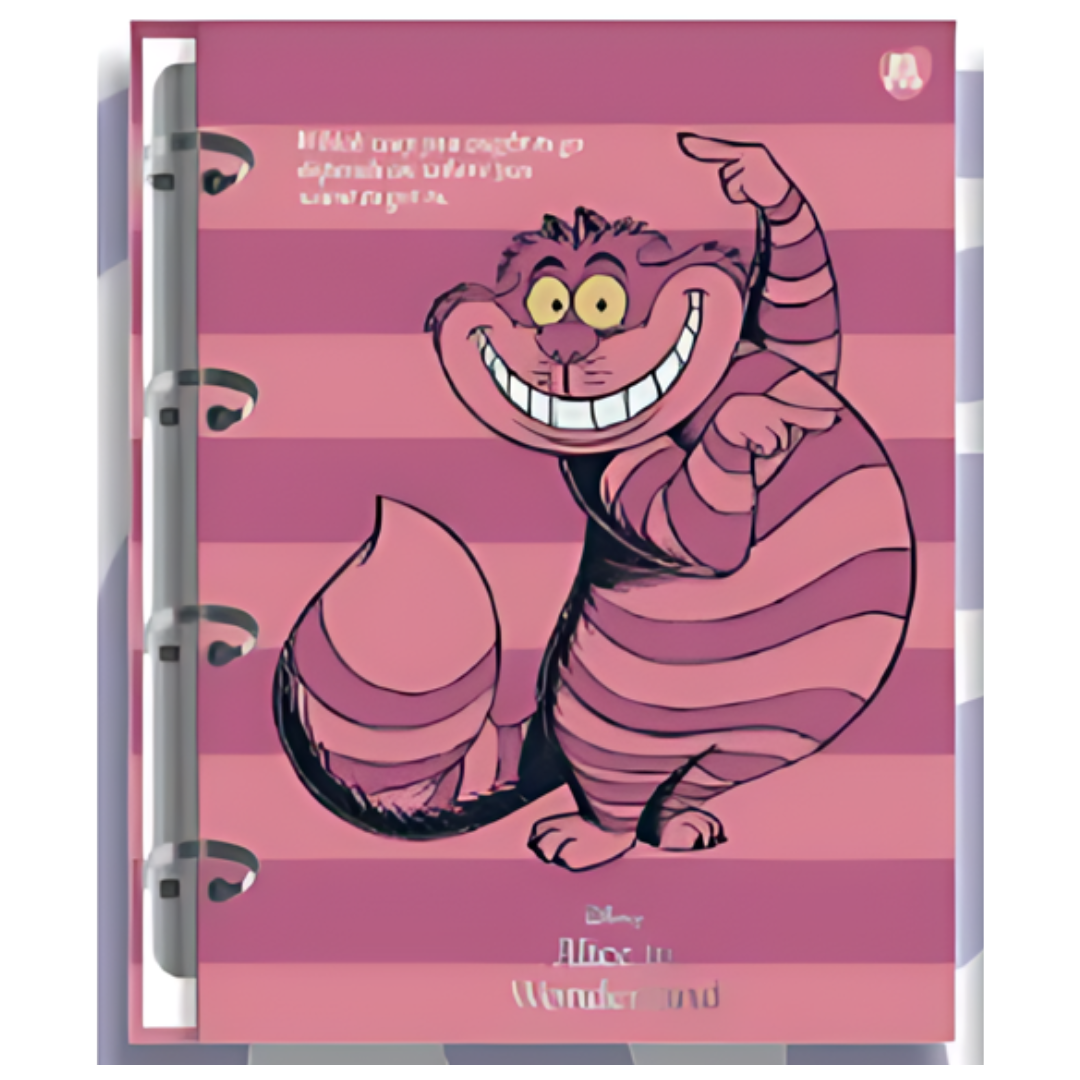 Caderno Argolado Alice Animativa Colegial 160 Folhas