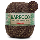 Barbante Barroco MaxColor Brilho Ouro Nº 6 - 200g Circulo