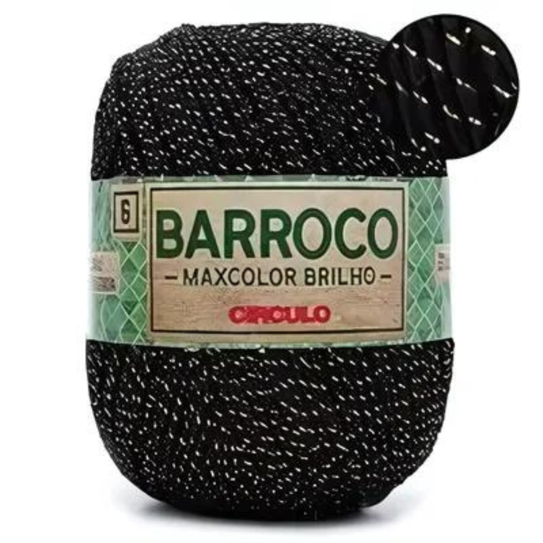 Barbante Barroco MaxColor Brilho Ouro Nº 6 - 200g Circulo