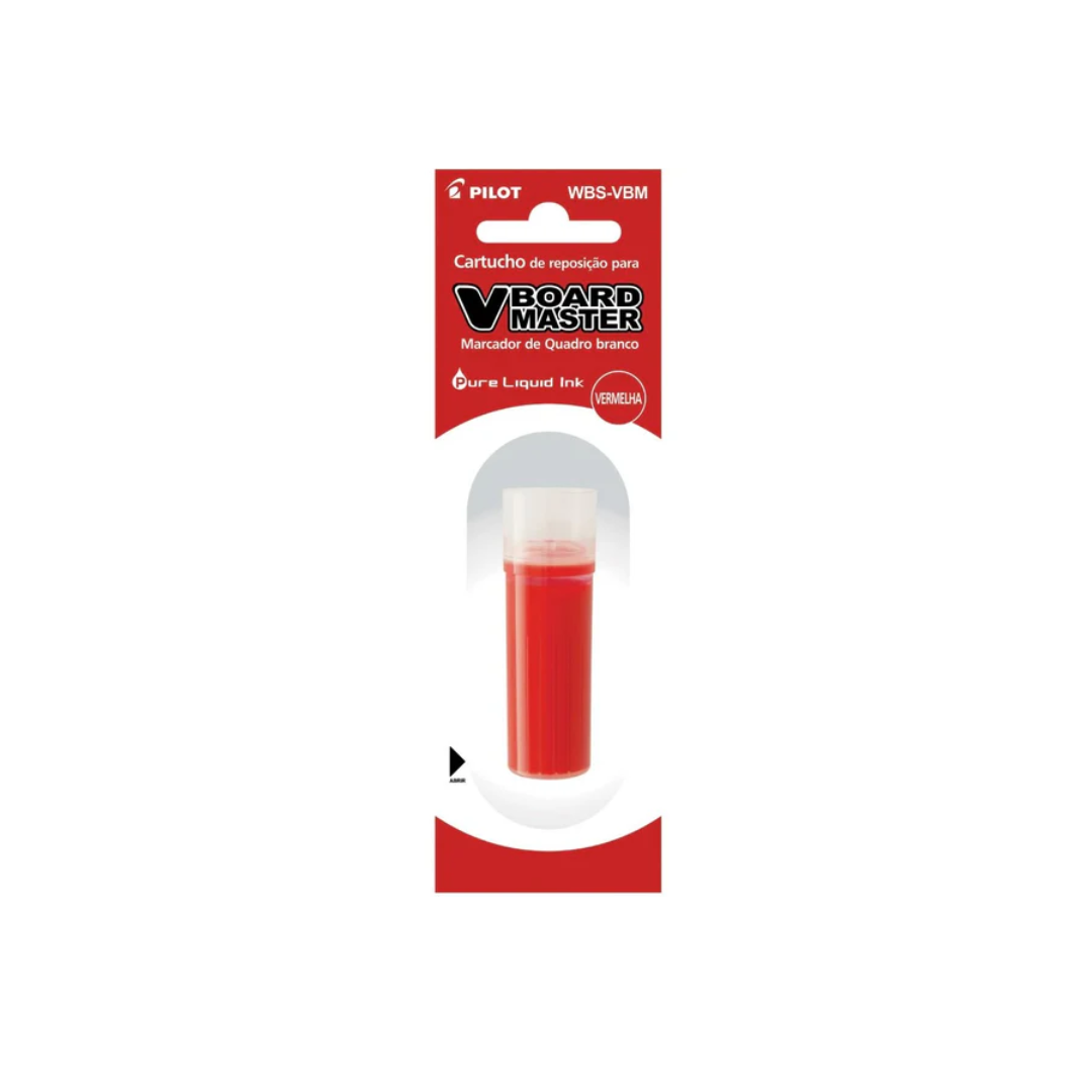 Refil Pilot para Marcador Quadro Branco Cor Vermelho