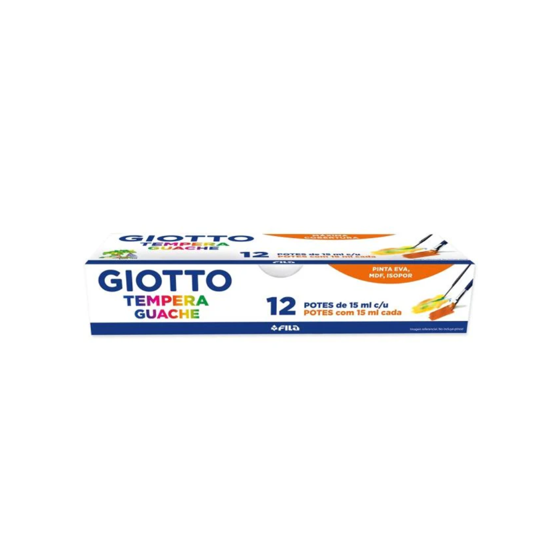 Tinta Guache 15ml Giotto 12 Cores