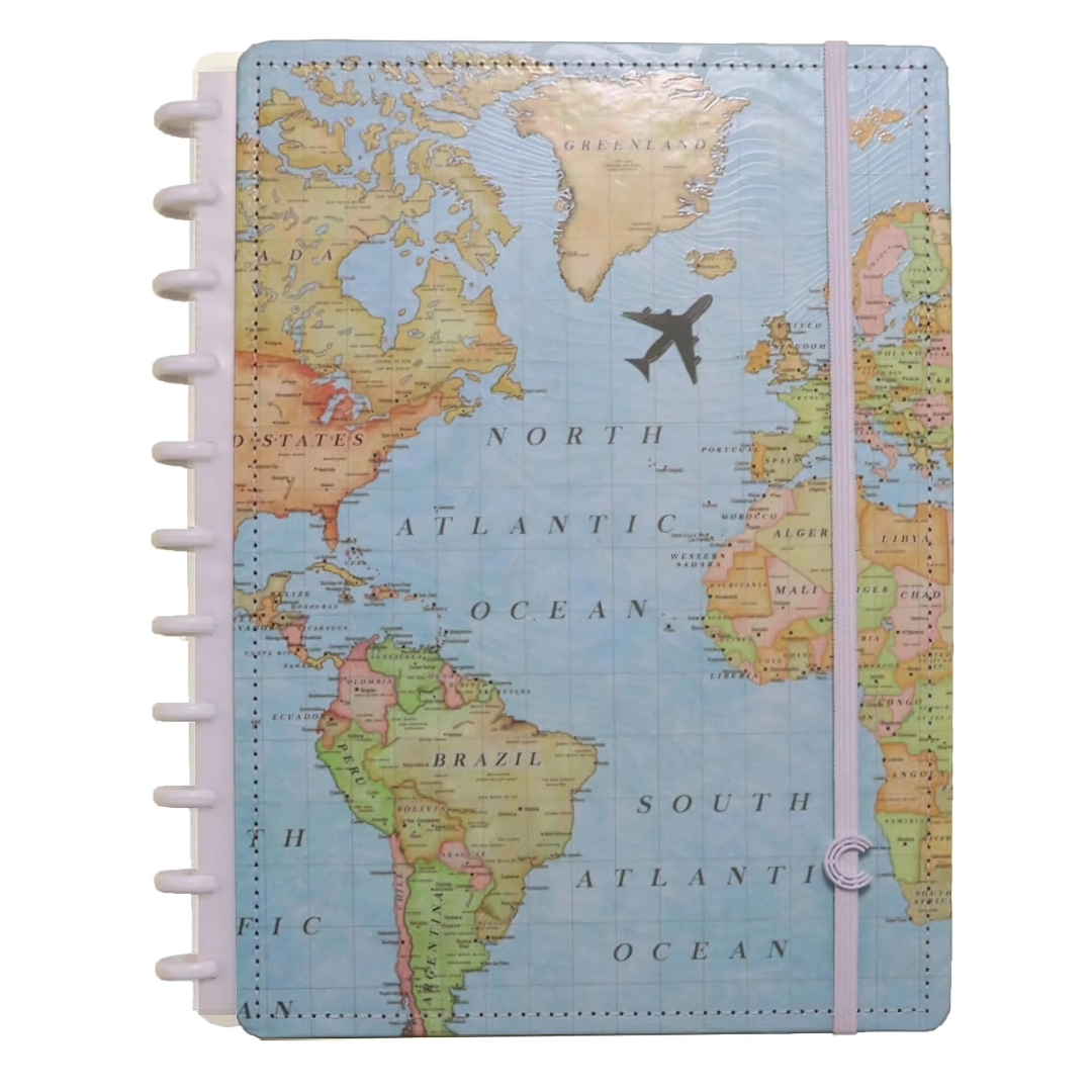 Caderno Inteligente By Gocase Mapa Mundi Grande