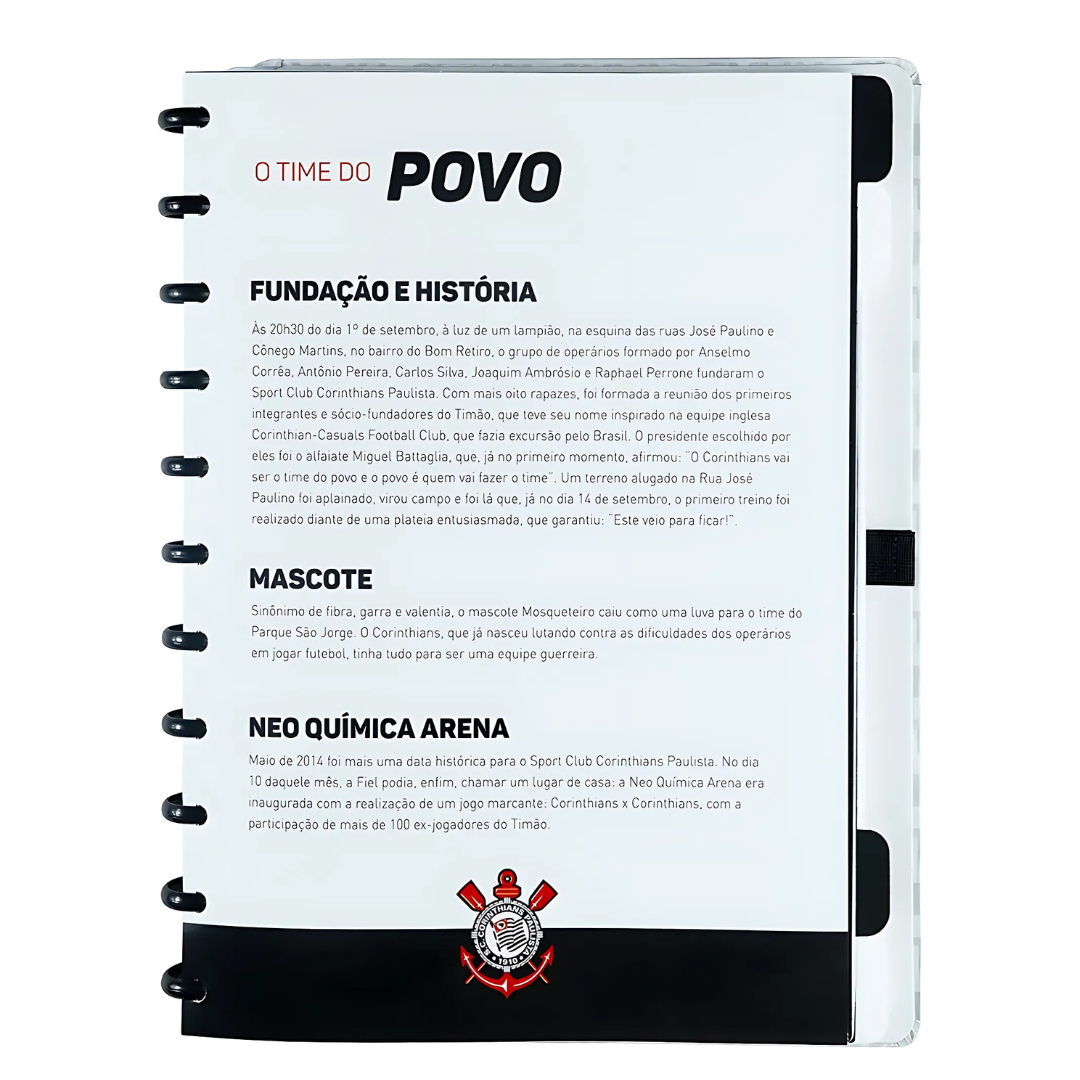 Caderno Inteligente Corinthians Fiel Grande