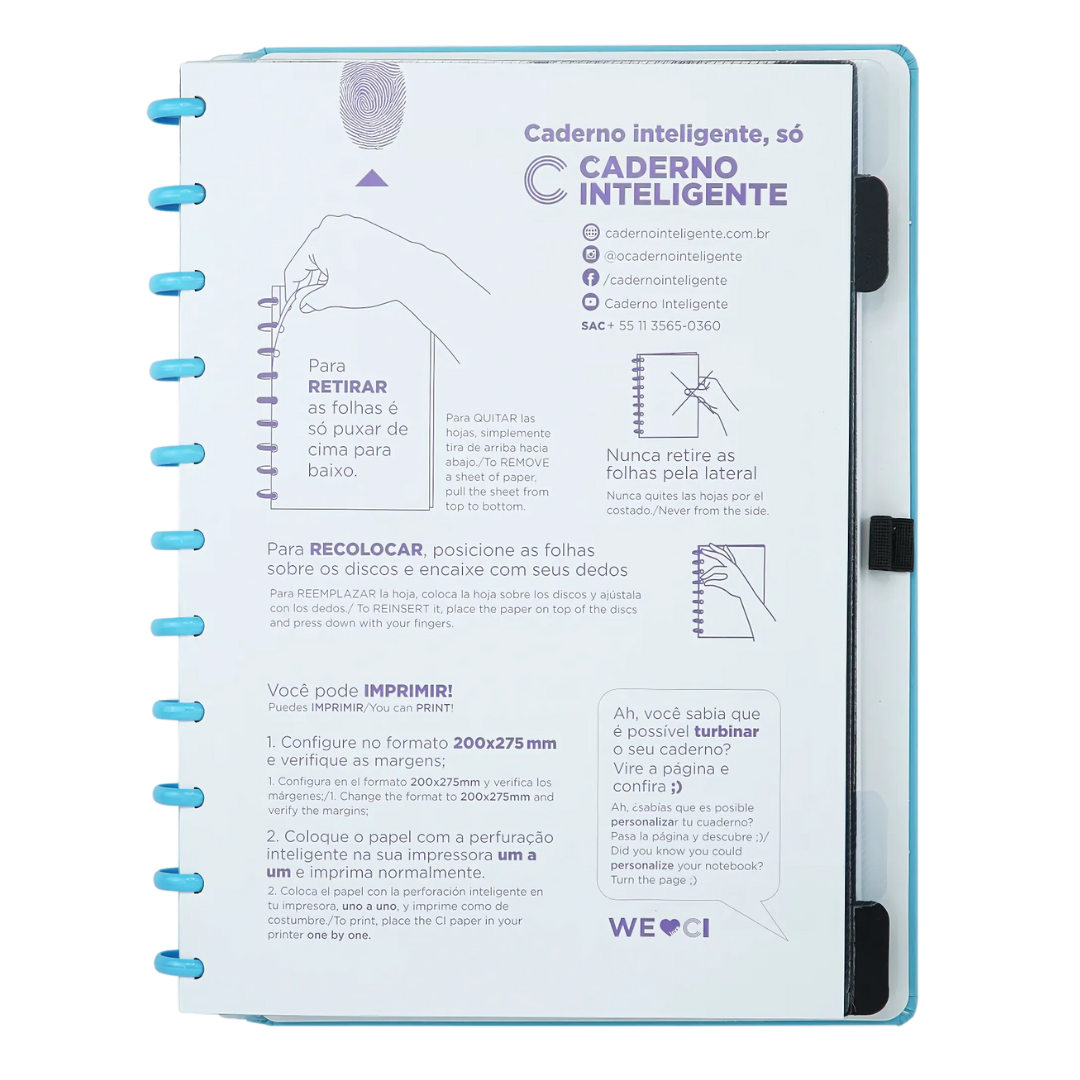 Caderno Inteligente All Blue Grande