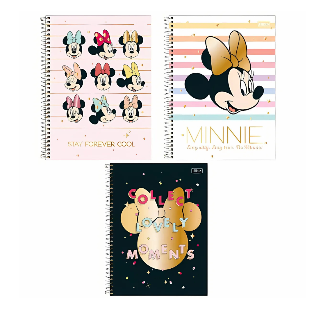 Caderno Universitário Minnie 10 Matérias -160Fls Tilibra