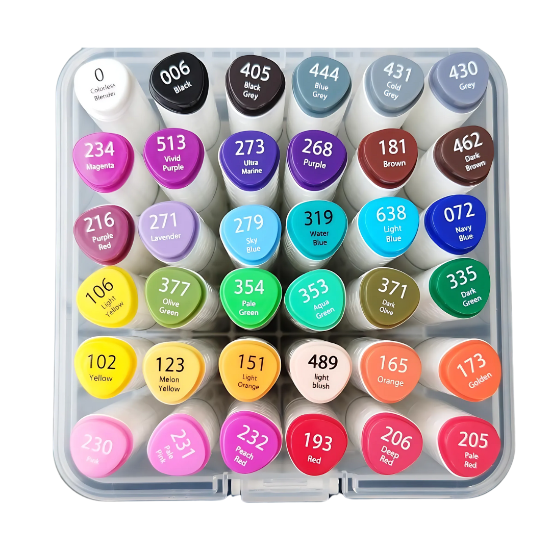 Marcador Artístico Evoke Dual Marker com 36 Cores - BRW