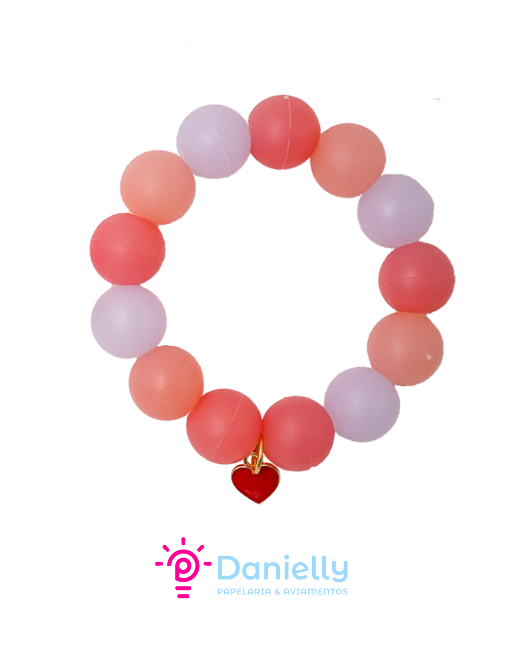 Borracha em Pulseira Beads Holic Charm – Com Pingente Tris