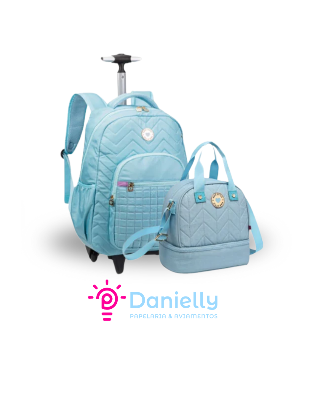 Kit Mochila Kika Azul KK2567