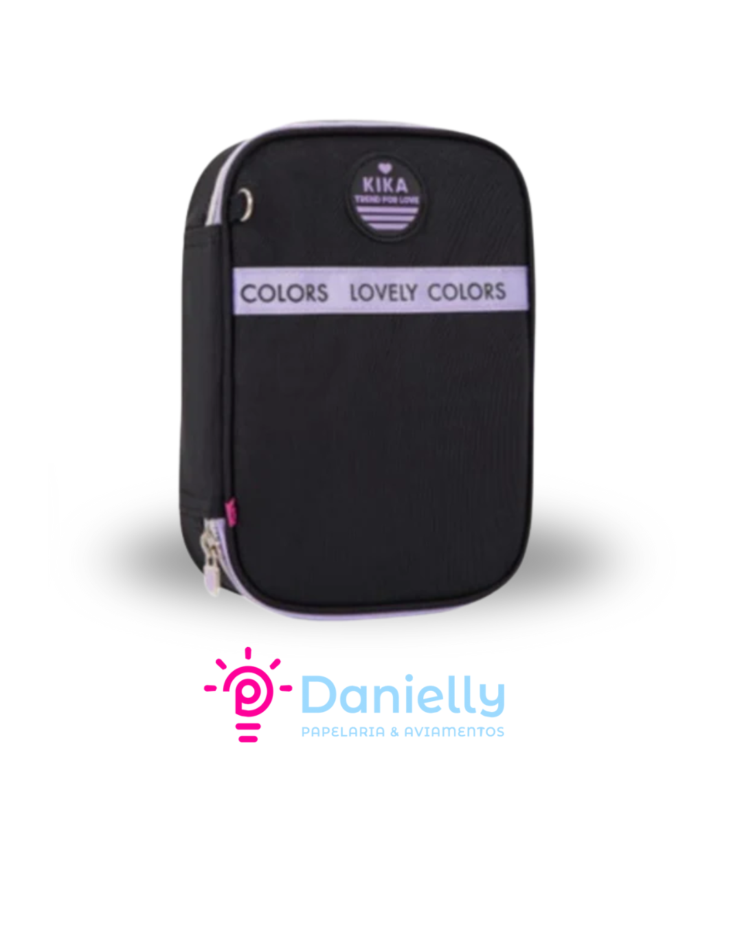 Estojo Box Kika Lovely Lilás KK2536