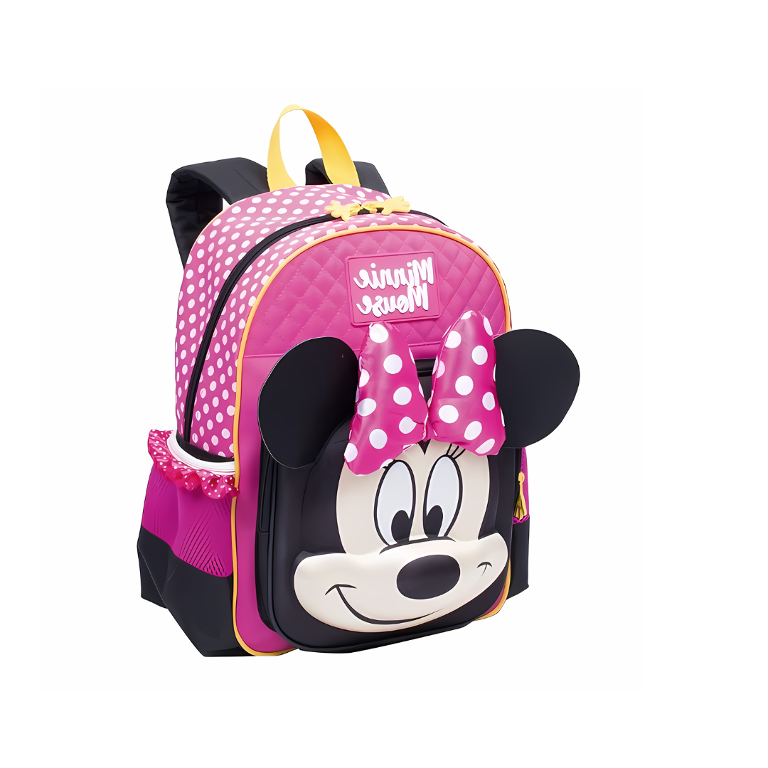 Mochila de Costas Minnie Mouse Laço 3D Sestini