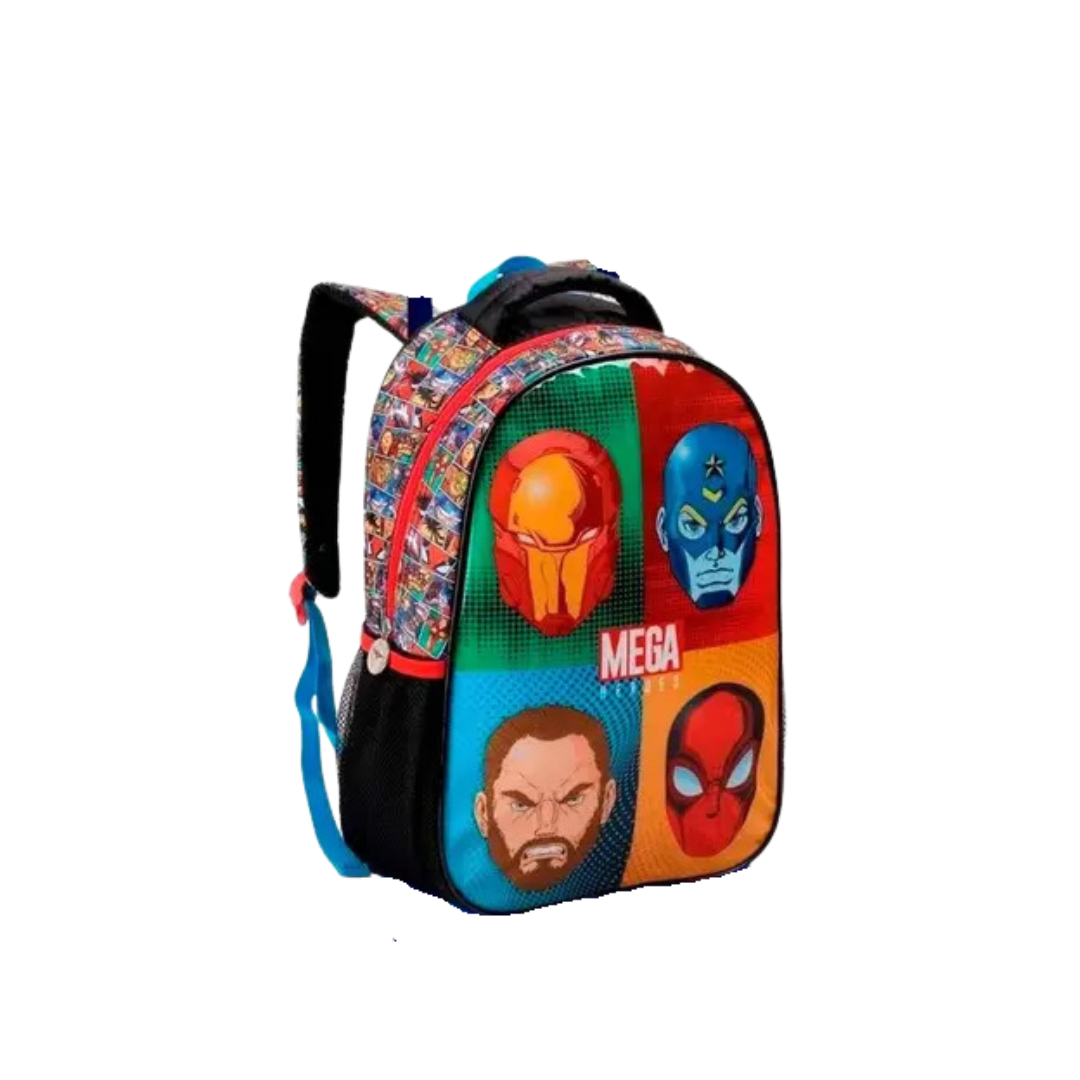 Mochila Costas Infantil Mega Heróis - Seanite