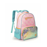 Mochila de Costas Holográfica Floral  Nova Rio