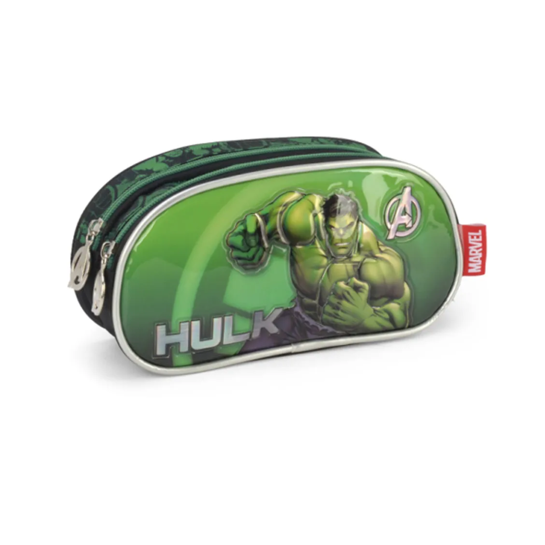 Estojo Luxcel Avengers Hulk c/ 2 divisórias