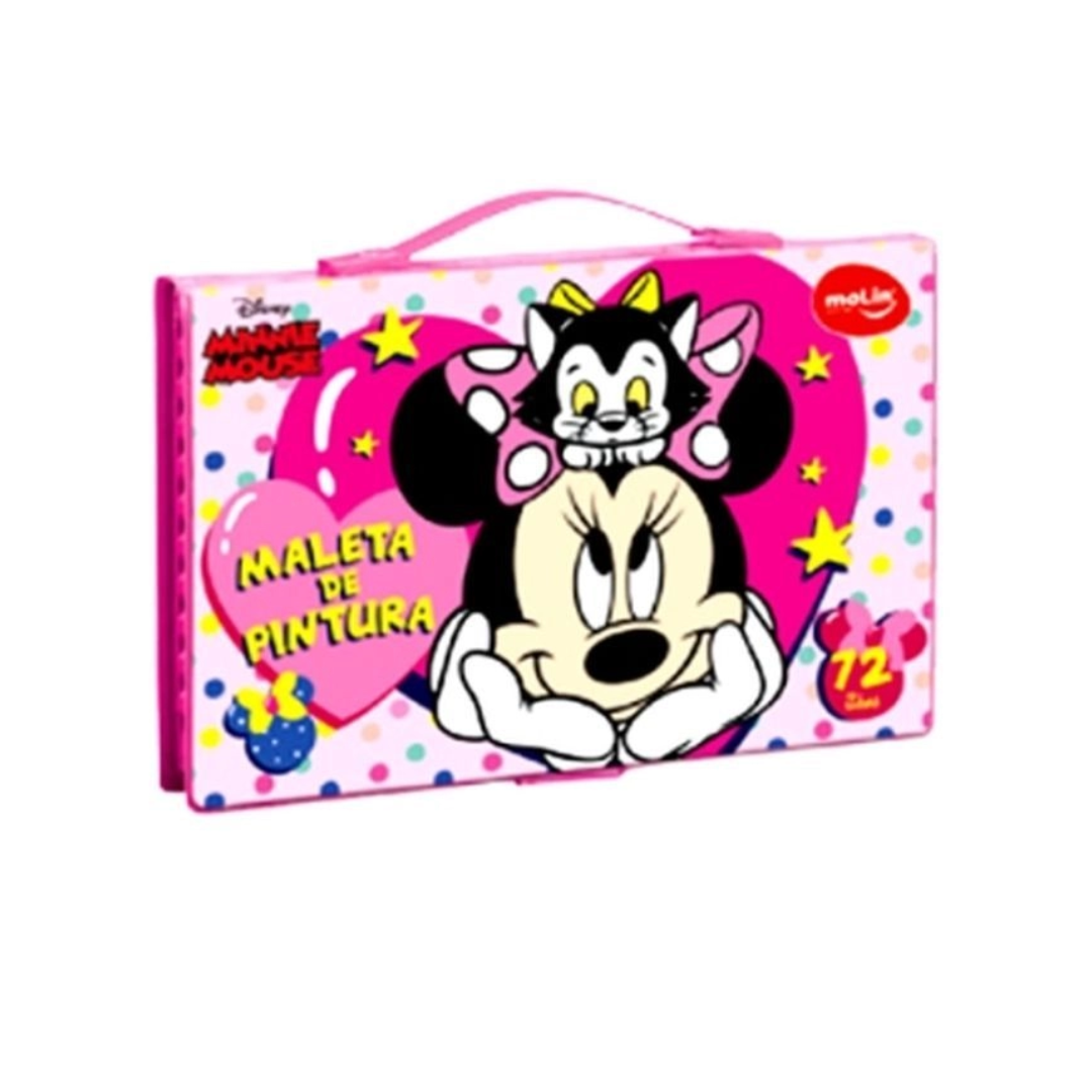 Maleta Pintura Molin Minnie Disney 72 Itens