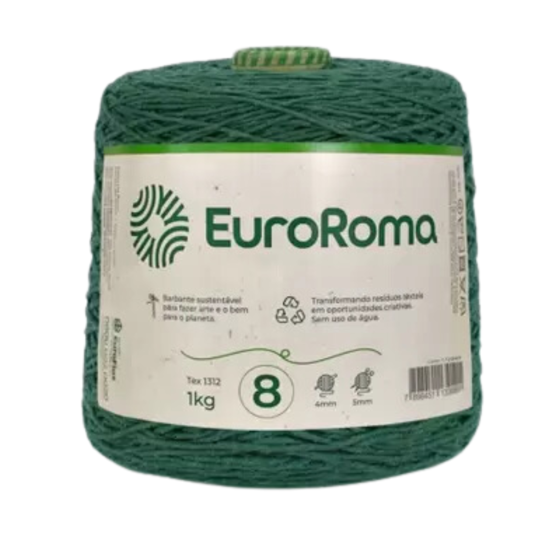 Barbante EuroRoma Colorido 1kg N°6/8