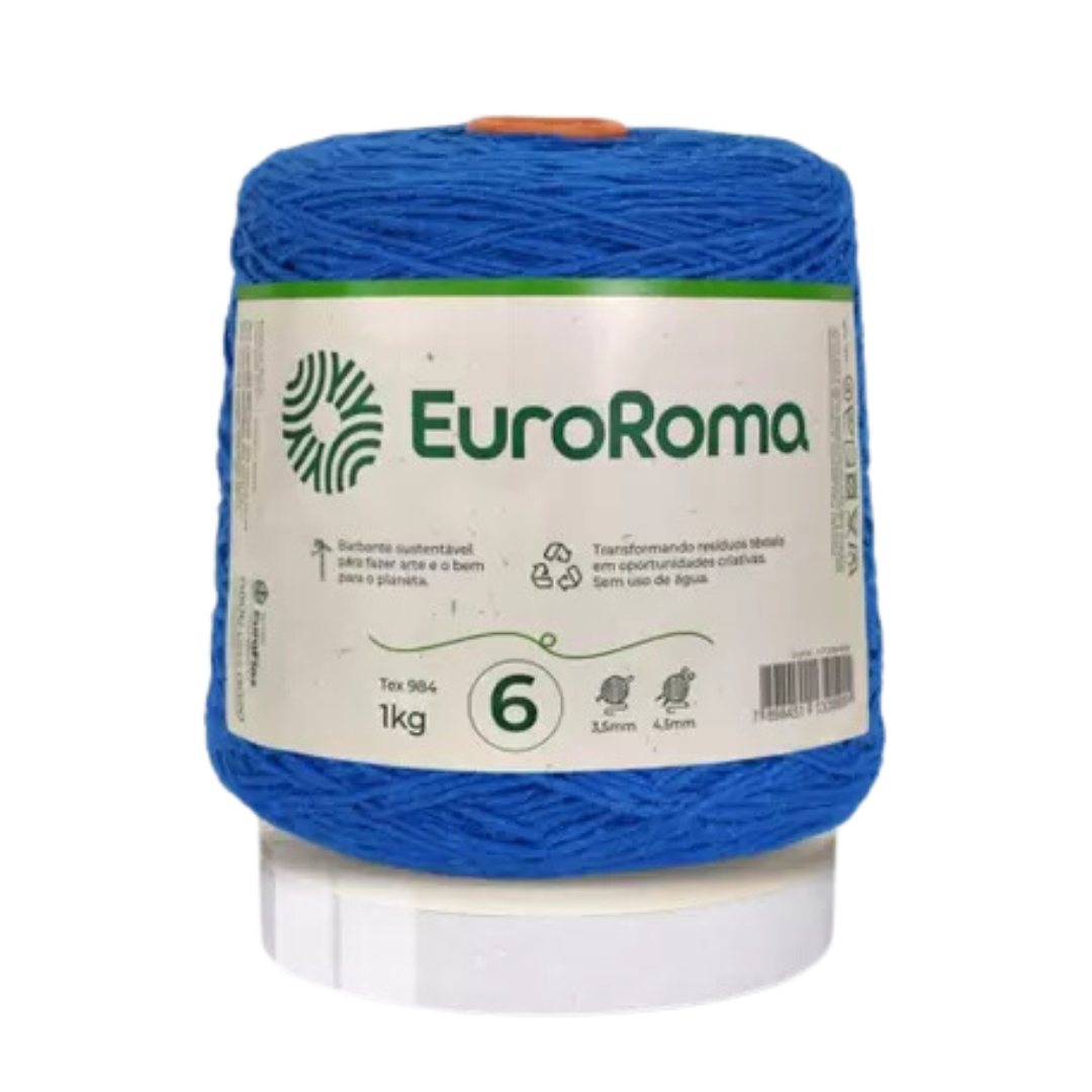 Barbante EuroRoma Colorido 1kg N°6/8