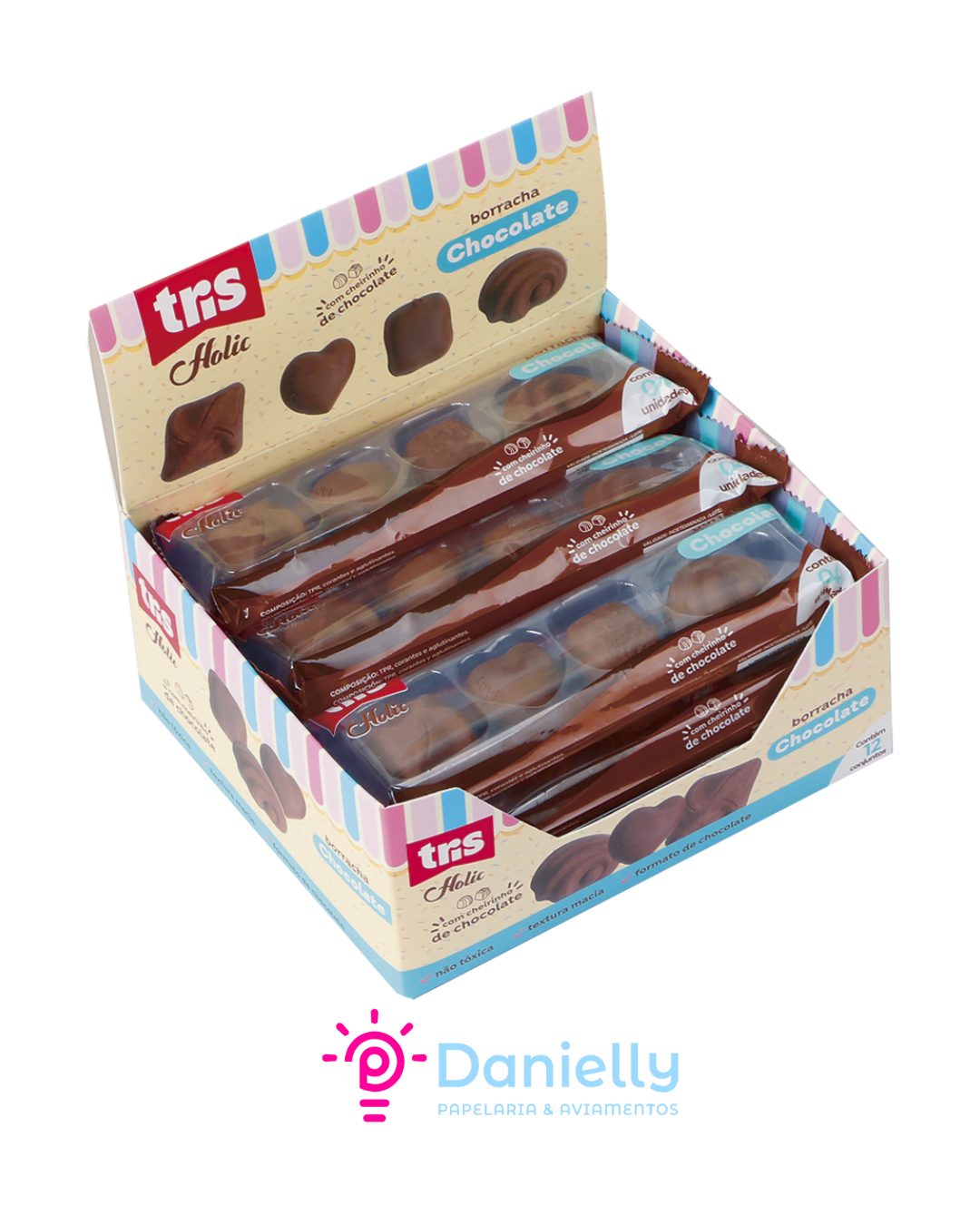 Borracha Chocolate Holic Docinhos – Tris