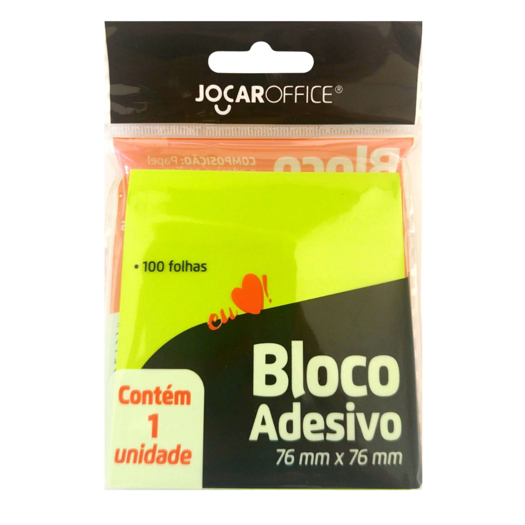 Bloco Adesivo Jocar Office 76Mmx76Mm Verde