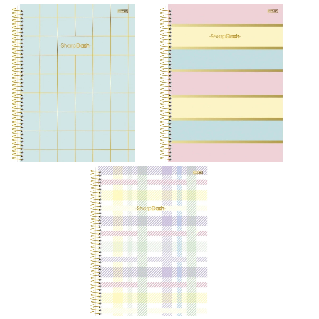 Caderno Colegial SharpDash 1 Matéria 80Fls